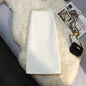 Women's Mid-length Straight Skirt Draping Effect
