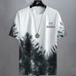 Gradient Half-length Sleeve Versatile Casual T-shirt