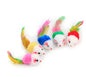 Color Feather Tail Plush Mouse Cat Toy
