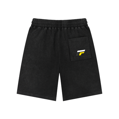 Mineral Wash Waffle Knit Shorts
