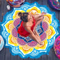 Bohemian Round Beach Towel & Yoga Mat - 150cm Tassel Mandala Throw Blanket