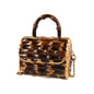 Handmade Woven Straw Chain Shoulder Bag - Pastoral Style Crossbody Purse for Women