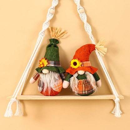 Thanksgiving Day Faceless Old Man Doll Doll Small Size Harvest Festival Doll Gift Domestic Ornaments