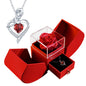 Eternal Rose Apple Gift Box Women Necklace Valentine's Day Wedding Jewelry