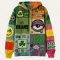 Fashion Casual Printed Polyester Sweater