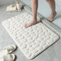 Pebble Stone Bathroom Carpet Toilet Floor Mat Door Mat