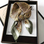 Women's Retro Printed Korean-Style Fashionable All-Match Professional Silk Scarf
