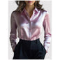 Solid-color Casual Loose-fit Women's Shirt