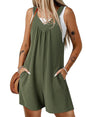 Women's Knitted Side-pocket Overalls