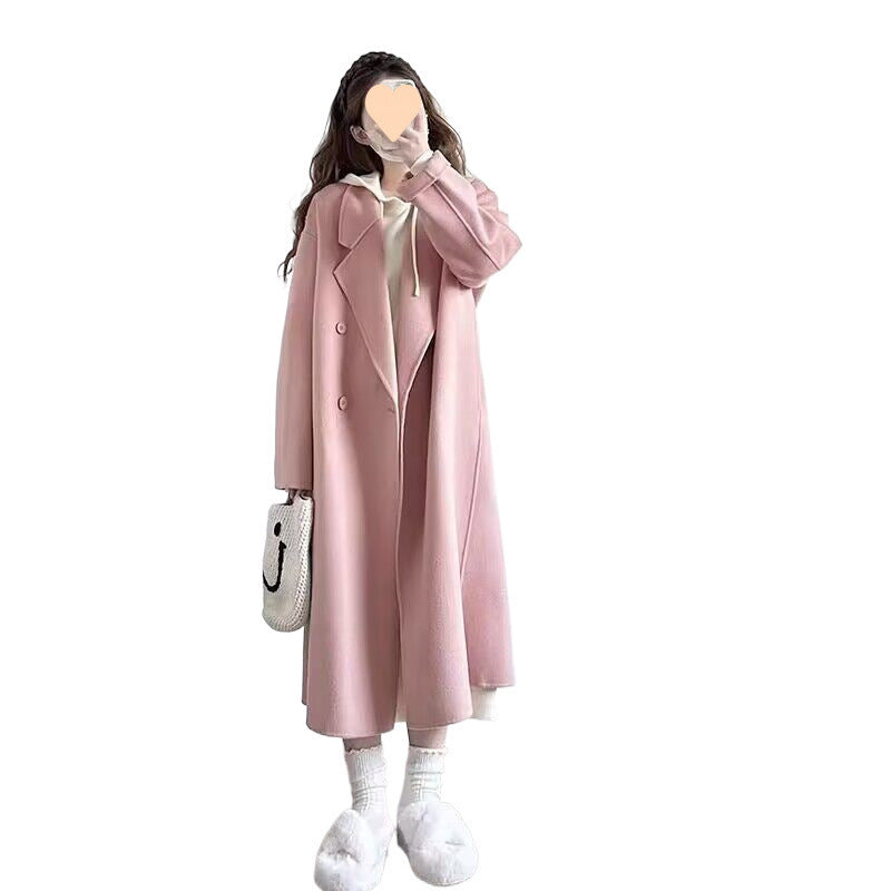 Woolen Women's Fashionable All-match Coat