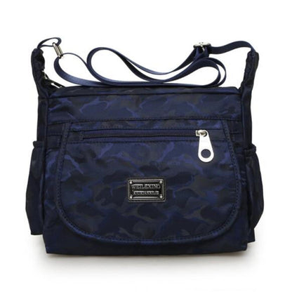 Casual Waterproof Nylon Printed Middle-Aged and Elderly Shoulder Bag Simple Cloth Bag Messenger Bag