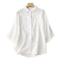 Women's Retro Loose Cotton And Linen Tops