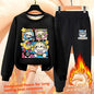 Boys' Winter Casual All-Match Fleece-Lined Thickened Outfit