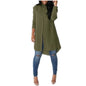 Irregular Mid-length Long-sleeved Chiffon Shirt Women