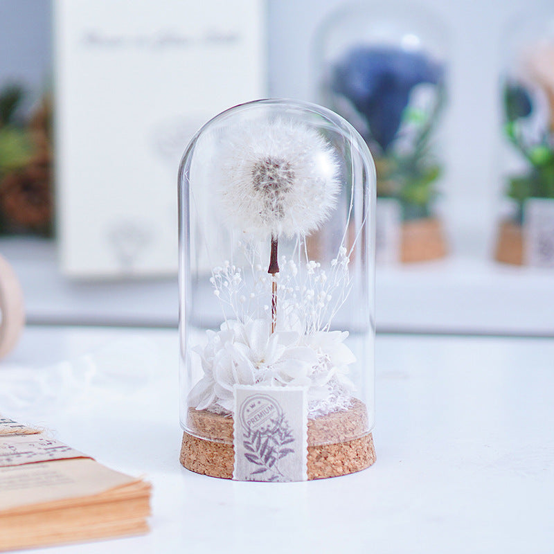 Mother's Day Gift Carnation Wishing Bottle Dandelion Preserved Fresh Flower Material Package