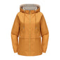 New Hooded Solid Color Trench Coat For Women