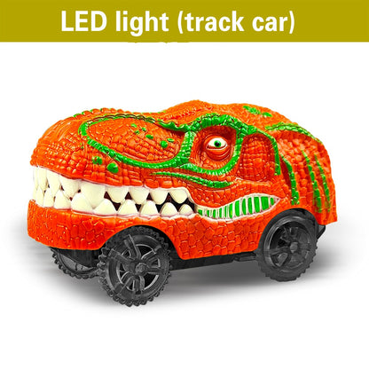 Children's Rail Car Toy Electric Dinosaur