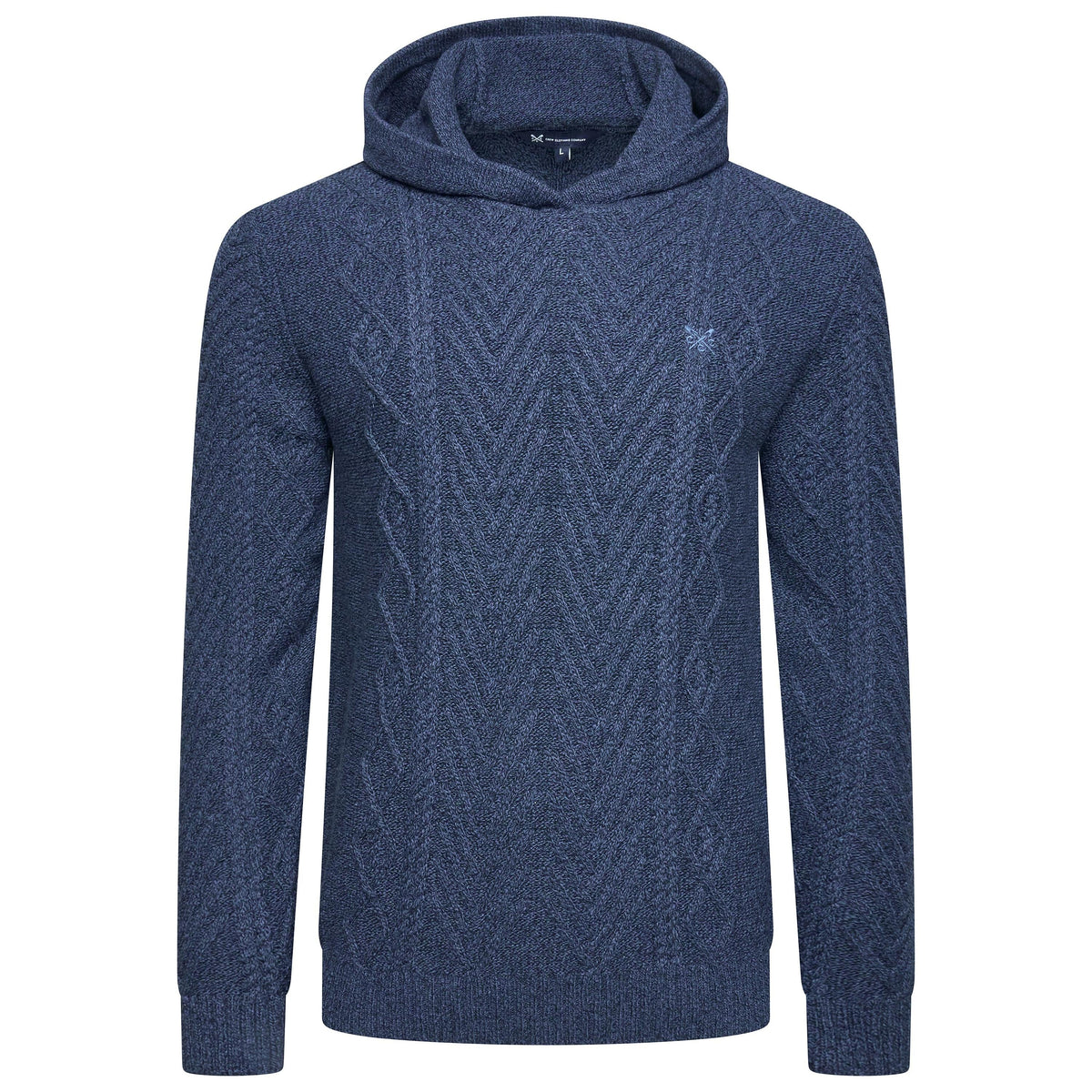 Crew Clothing Company Cable Knit Pullover Hoodie