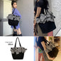 Large-capacity Three-dimensional Plaid Big Bow Crossbody Bag