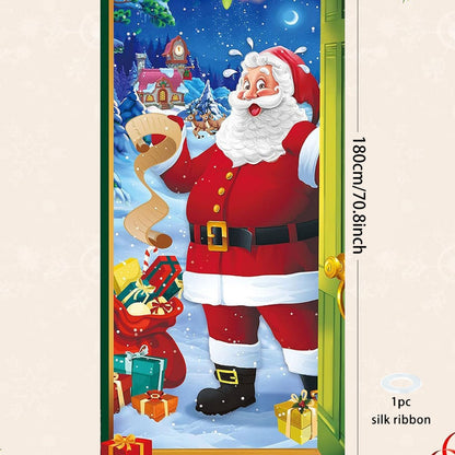 Christmas Curtain Decoration Hanging Cloth Background