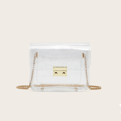 Jelly Transparent Wrapped PVC Chain Bag