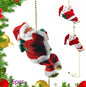 Electric Santa Claus Climbing Ladder Plastic