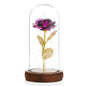 Valentine's Day Gift Simulation Gold Foil Rose Lamp Glass Cover Ornaments Color Box Packaging