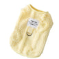 Autumn And Winter Dog Clothes Can Pull Simple Solid Color Two-legged Down Jacket Cat Warm Vest Pet Clothing