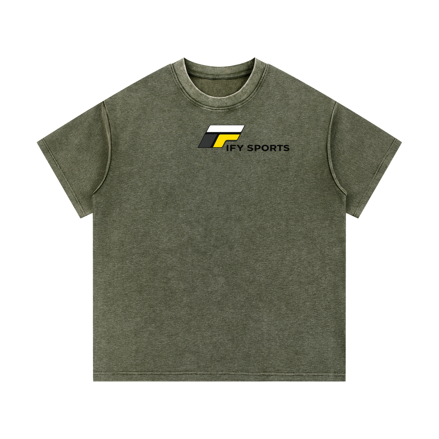Mineral Wash Waffle Knit T-Shirt