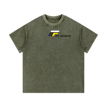Mineral Wash Waffle Knit T-Shirt