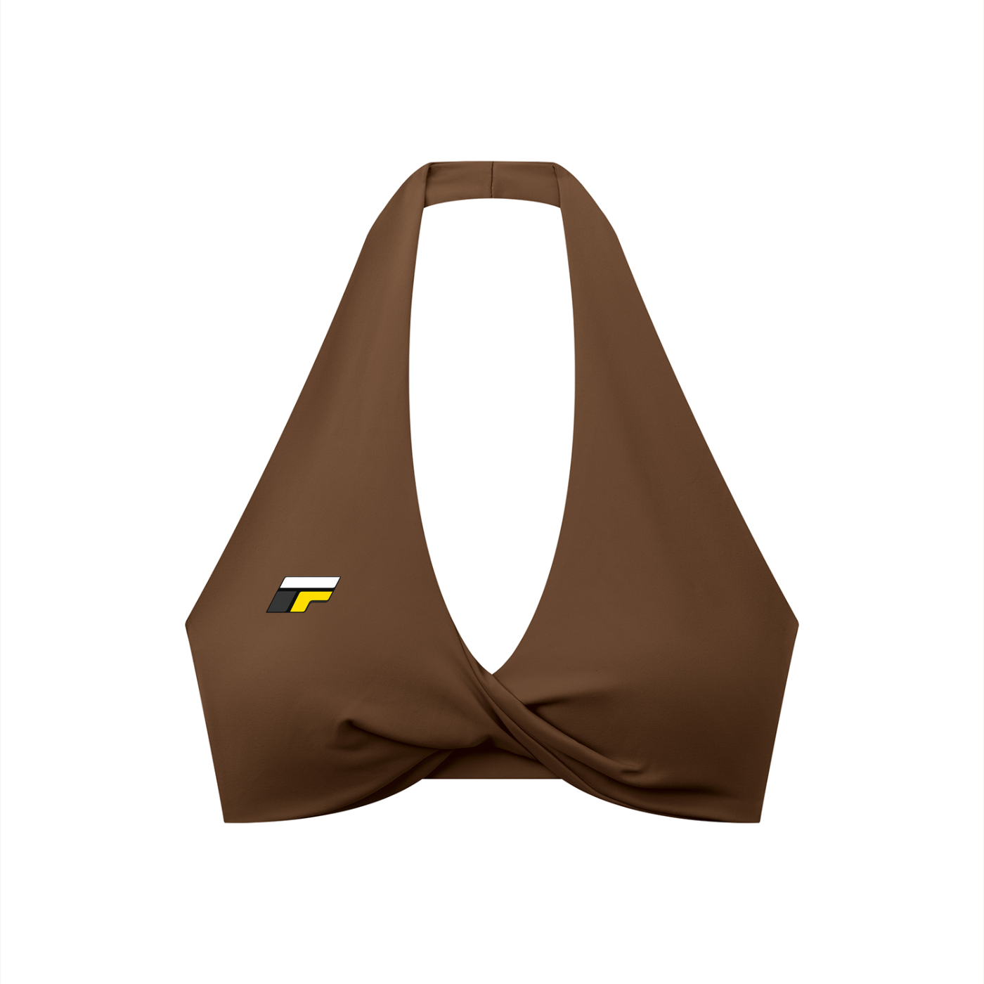 Women's Pleated Halter Sports Bra