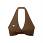 Women's Pleated Halter Sports Bra
