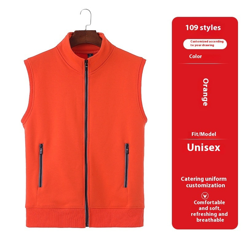 Vest Overalls Printing Net Coffee Catering Supermarket Volunteers