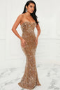 Women's Solid Color Strapless Zipper Velvet Sequin Bodycon Dress