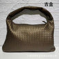 Woven Bag Women's Large Large Capacity Shoulder Handbag
