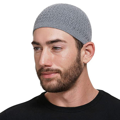Autumn And Winter Hedging Knitted Wave Jacquard Neutral Dome Warm Woolen Toe Cap