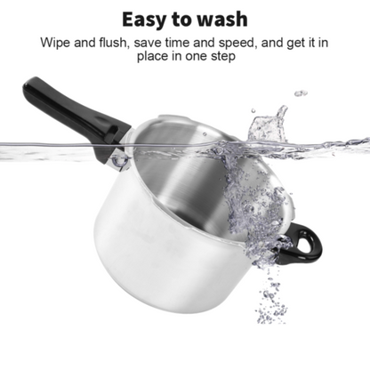 7LHome Dual Handle Aluminum Pressure Cooker Kitchen Catering Cookware UK