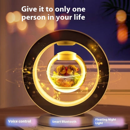 Magnetic Suspension Preserved Fresh Flower Bluetooth Audio Creative Valentine's Day Christmas Gift