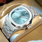 Luxury Automatic Mechanical Watch - Men's Luminous Quartz Timepiece | 42mm Transparent Case Back