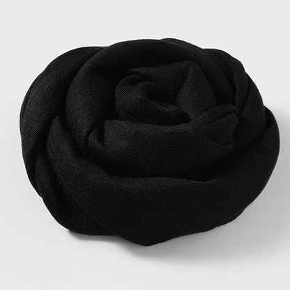 Artistic Sunscreen Solid Color Cotton And Linen Scarf
