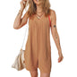 Women's Knitted Side-pocket Overalls