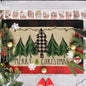 Country Striped Christmas Decorative Floor Mat