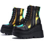 Plus Size Female Punk Style Platform Street Fashion Motorcycle Boots