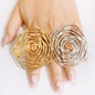 Rings For Women Big Gold Plated Ring Assorted Elements and Shapes Jewelry Sets
