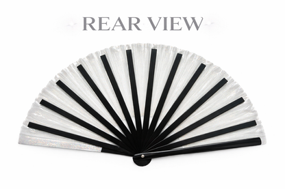 XL Festival Fan - Disco Glitter, Clear