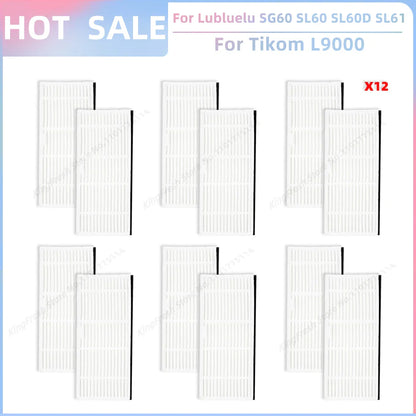 Fit For Lubluelu SG60 SL60 Plus SL60D SL61,Tikom L9000 L8000,Agaro Alpha,Laresar L6 Nex Parts Main Roller Brush Filter Mop Cloth