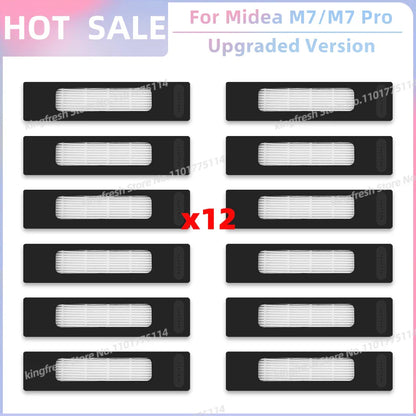Fit For ( Midea M7 / M7 Pro / M7 EVO, Eureka NER700 ) Vacuum Parts Main Roller Side Brush Hepa Filter Mop Cloth Accessories