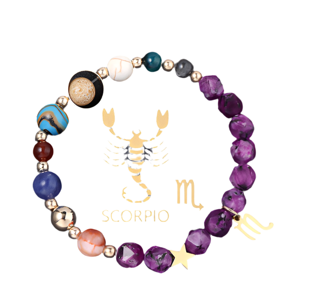 Natural Stone Hemp Stone Cut Surface Eight Planets Personalized Fashionable All-match