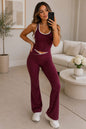 Piping Design Padded Contrast Gym Set