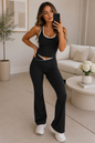 Piping Design Padded Contrast Gym Set